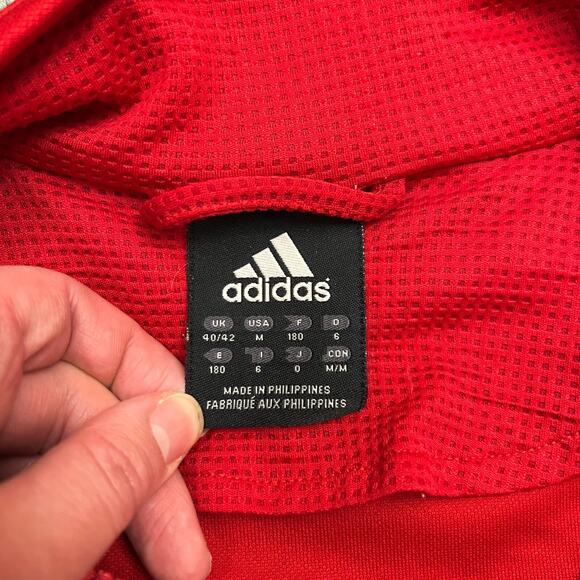 Vintage Adidas Blackhawks LSA Soccer Track Jacket Men Medium Red Full Zip - Picture 8 of 12